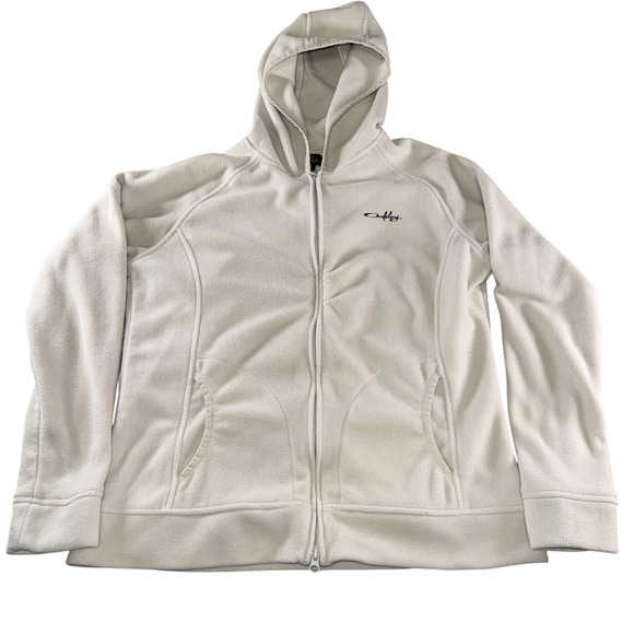Oakley Other - Oakley Hoodie Mens XL White Fleece Full Zip Jacket Sweatshirt Logo Outerwear